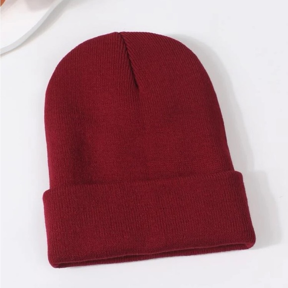 Chic Burgundy Red Brooklyn Twenty Beanie OS New - Picture 2 of 4